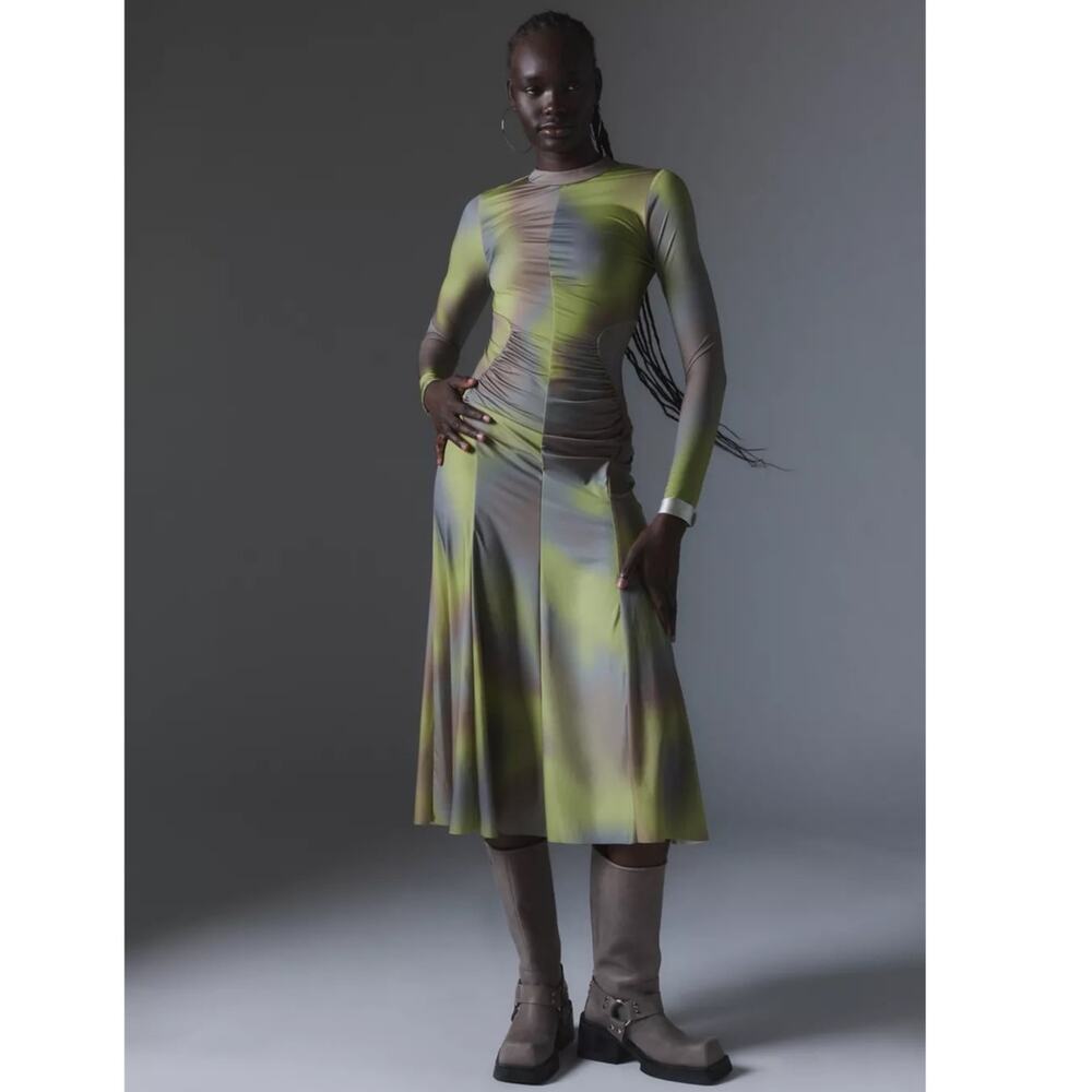 Urban Outfitters Silence + Noise Tiffany Lace Up Midi Dress Size XS NWT